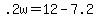 +.2w+=+12+-+7.2+