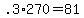 +.3%2A270+=+81+