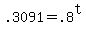 +.3091+=+.8%5Et+
