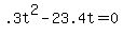 +.3t%5E2+-+23.4t+=+0+