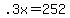 +.3x+=+252+
