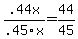 +.44x%2F.45x+=+44%2F45+