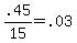 +.45%2F15+=+.03+