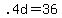 +.4d+=+36+