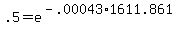 +.5+=+e%5E%28+-.00043%2A1611.861+%29+