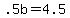 +.5b+=+4.5+