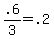 +.6%2F3+=+.2+