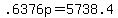 +.6376p+=+5738.4+