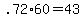 +.72%2A60+=+43+