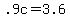 +.9c+=+3.6+