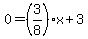 +0+=+%283%2F8%29%2Ax+%2B+3+