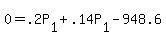 +0+=+.2P%5B1%5D+%2B+.14P%5B1%5D+-+948.6+
