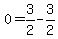 +0+=+3%2F2+-+3%2F2++