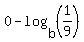 +0+-+log%28b%2C%281%2F9%29%29
