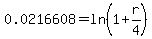 +0.0216608+=+ln%281%2Br%2F4%29+
