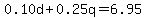 +0.10d%2B0.25q=6.95
