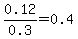 +0.12+%2F+0.3+=+0.4+