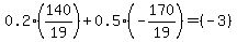 +0.2%28140%2F19%29%2B0.5%28-170%2F19%29=%28-3%29+