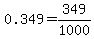 \"+0.349=349%2F1000\"