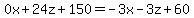 +0x+%2B+24z+%2B+150+=+-3x-3z%2B60+