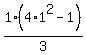 +1%2A%284%2A1%5E2-1%29%2F3+