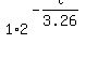 +1%2A2%5E%28-t%2F3.26%29