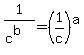 +1%2F%28+c%5Eb%29+=+%28+1%2Fc%29%5Ea+
