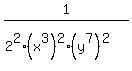 +1%2F%282%5E2%28x%5E3%29%5E2%28y%5E7%29%5E2%29