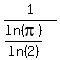 +1%2F%28ln%28pi%29%2Fln%282%29%29