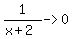 +1%2F%28x%2B2%29+-%3E+0+