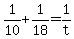 \"+1%2F10+%2B+1%2F18+=+1%2Ft+\"