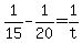 +1%2F15+-+1%2F20+=+1%2Ft+