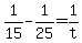 +1%2F15+-+1%2F25+=+1%2Ft+