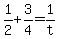 +1%2F2+%2B+3%2F4++=+1%2Ft+