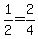 +1%2F2+=+2%2F4+