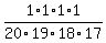 +1%2F20+%2A+1%2F19+%2A+1%2F18+%2A+1%2F17+