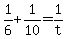 +1%2F6+%2B+1%2F10+=+1%2Ft+