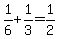 +1%2F6+%2B+1%2F3+=+1%2F2+