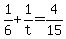 +1%2F6+%2B+1%2Ft+=+4%2F15+