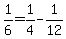 +1%2F6+=+1%2F4+-+1%2F12+