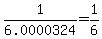 +1%2F6.0000324+=+1%2F6+