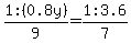 +1%2F9%3A%280.8y%29=1%2F7%3A3.6