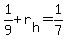 +1%2F9+%2B+r%5Bh%5D+=+1%2F7+