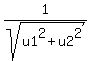 +1%2Fsqrt%28u1%5E2+%2B+u2%5E2%29