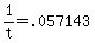 +1%2Ft+=+.057143+