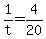 +1%2Ft+=+4%2F20+