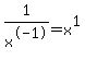 +1%2Fx%5E-1=x%5E1+