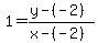 +1=%28y-%28-2%29%29%2F%28x-%28-2%29%29