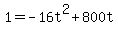 +1=-16t%5E2%2B800t+