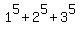 +1%5E5+%2B+2%5E5+%2B+3%5E5